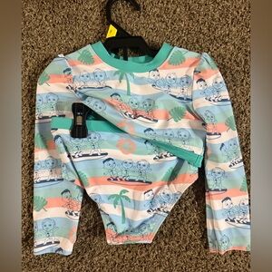 NWOT Kids Swim Set with Cartoon Print